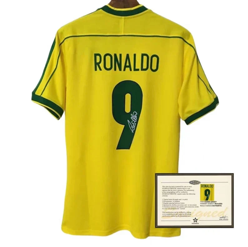 Signed Ronaldo R9 Brazil Jersey