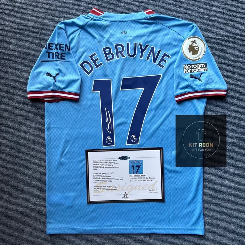 Manchester City “Kevin De Bruyne” Signed Jersey