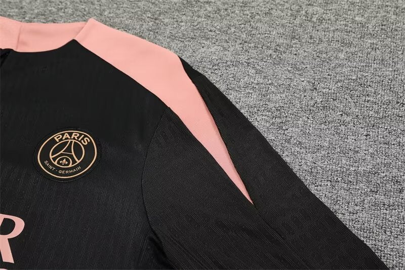PSG 24/25 Training Tracksuit Home Black & Pink