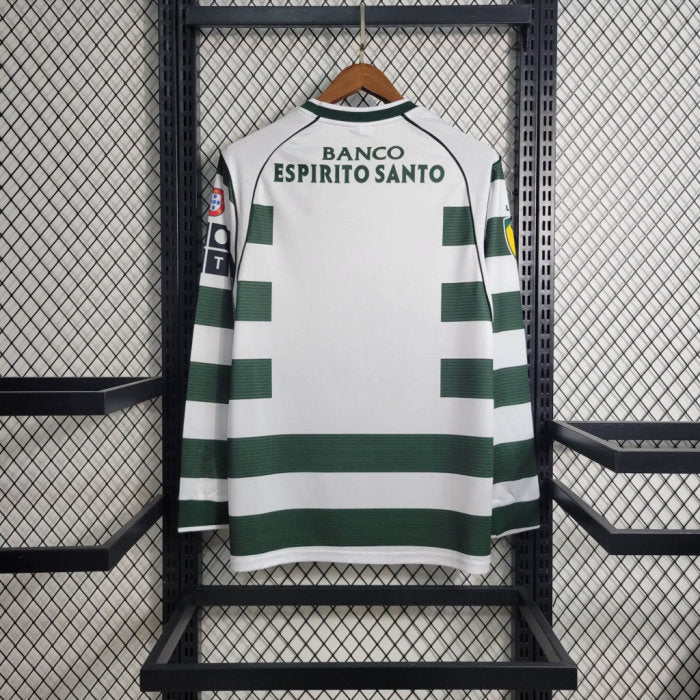 Sporting Lisbon 01/03 Retro Home Long Sleeve