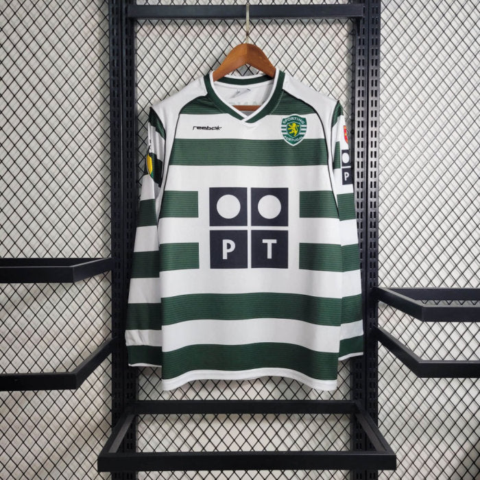 Sporting Lisbon 01/03 Retro Home Long Sleeve