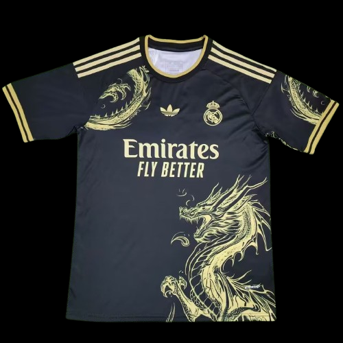 Real Madrid Dragon Black & Gold Concept