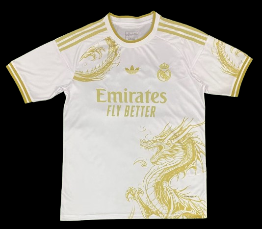 Real Madrid Dragon white & Gold Concept