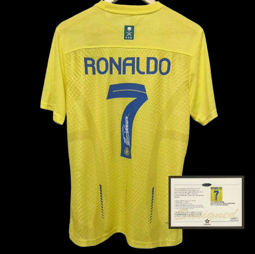 Signed Ronaldo Al Nassr Shirt