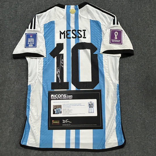 Signed Messi Argentina Home