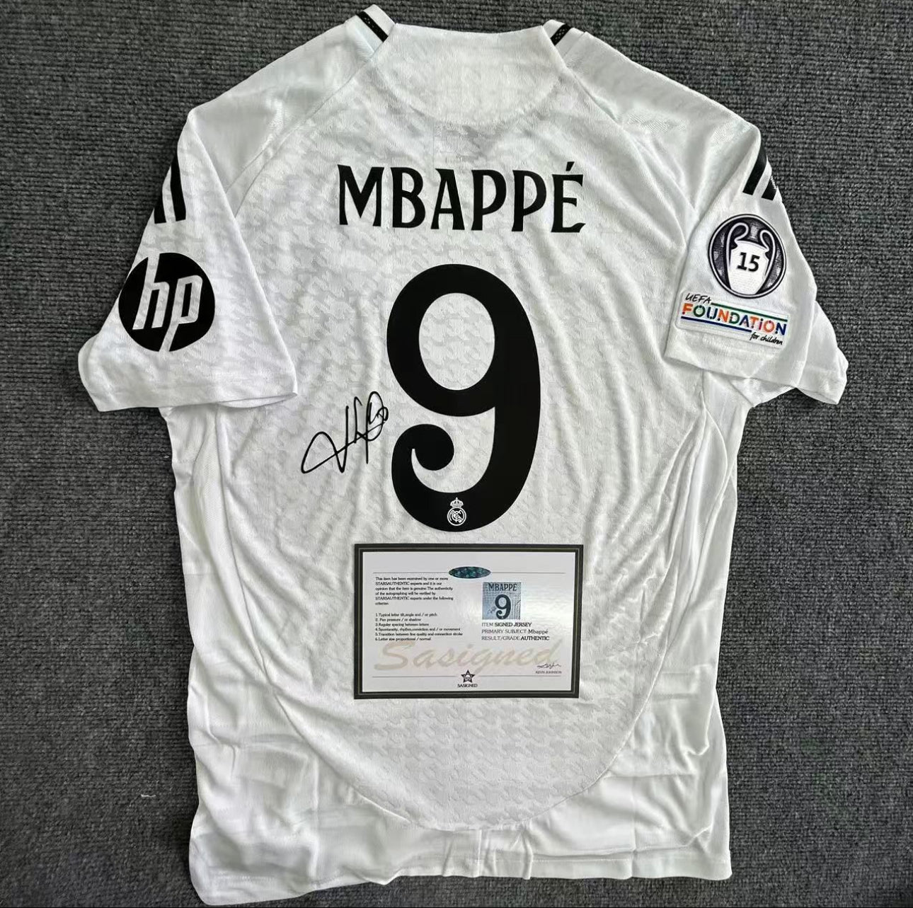 Real Madrid “Mbappe” Signed Shirt