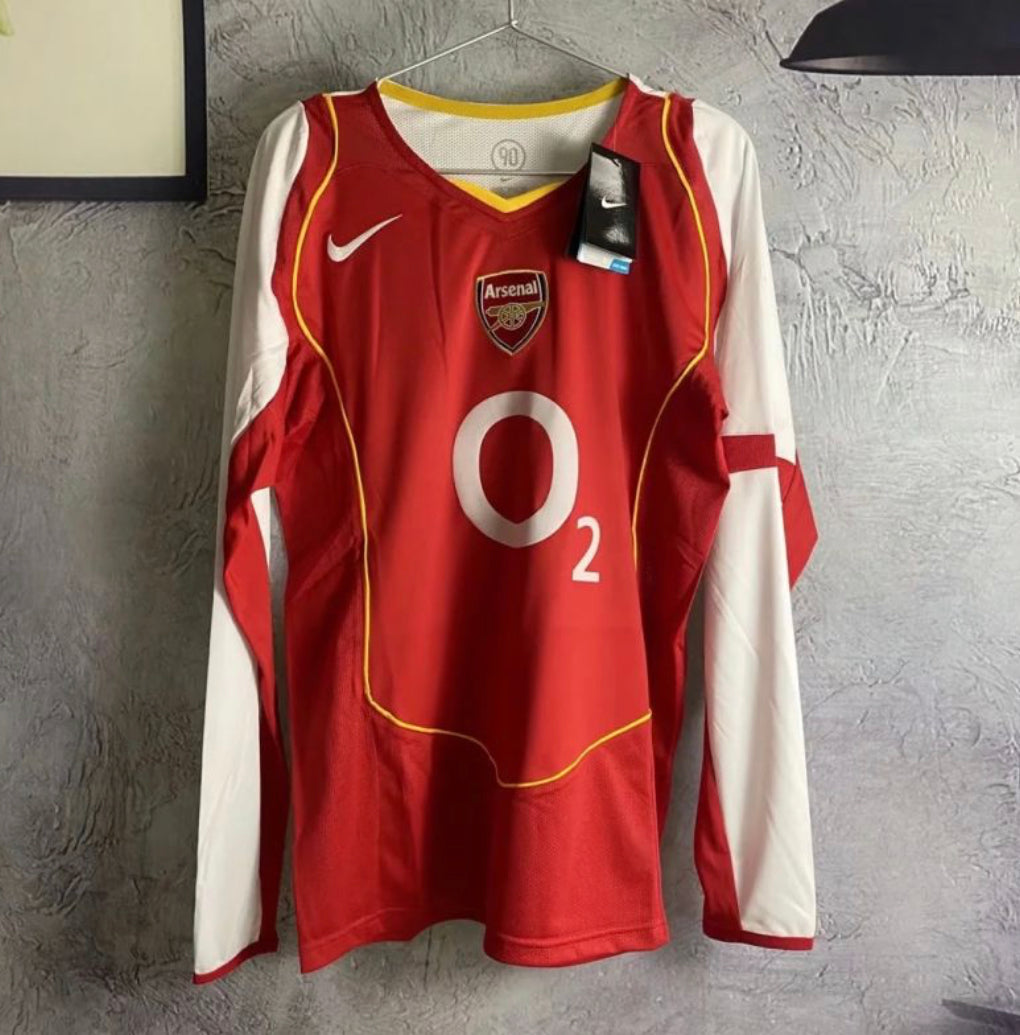 Arsenal 02/04 home retro long sleeve