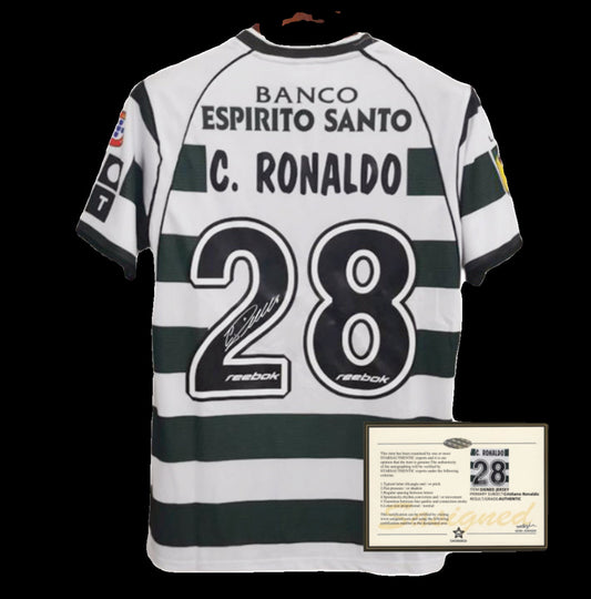 Signed Ronaldo Sporting Lisbon Shirt