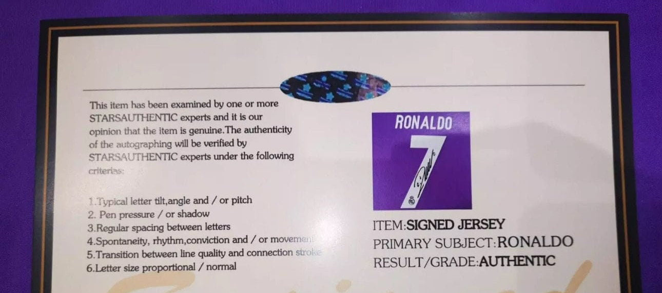 Signed Ronaldo Real Madrid 16/17 away