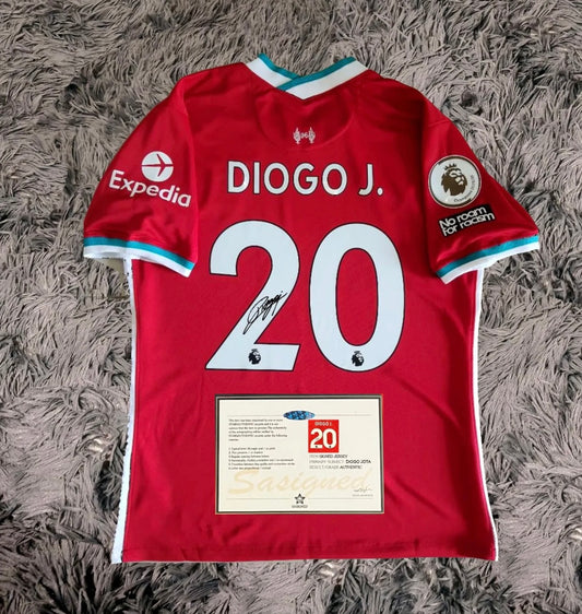 Signed Diogo Jota Liverpool Jersey *Printed signature