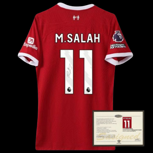 Signed Mo Salah Liverpool Shirt