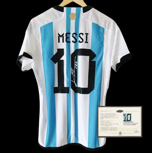 Signed Messi Argentina Home
