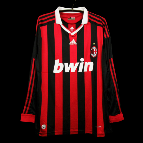 AC Milan 09/10 Retro Home Long Sleeve