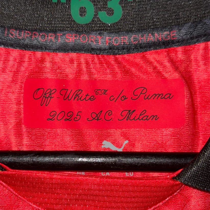 AC Milan × OFF-White 24/25 Red Special Shirt