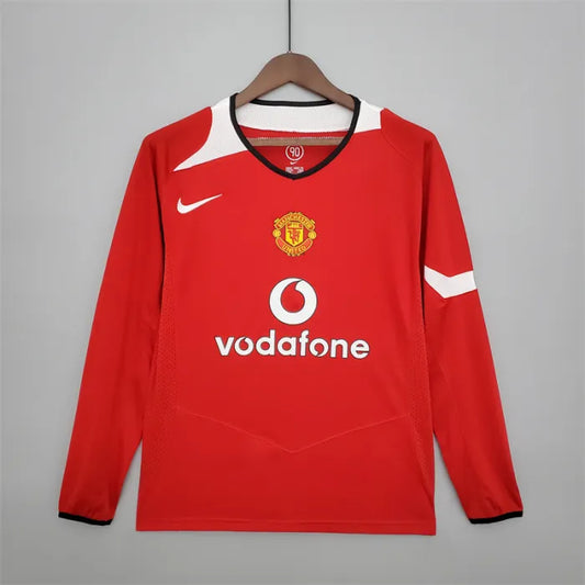 Manchester united 04/06 Retro Home Long Sleeve