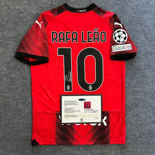 Signed Rafa Leao AC Milan Jersey