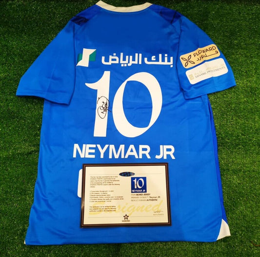 Signed Neymar Jr Al Hilal Jersey