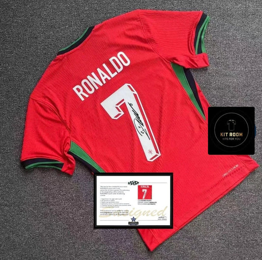 Signed Ronaldo Portugal 24/25 Home