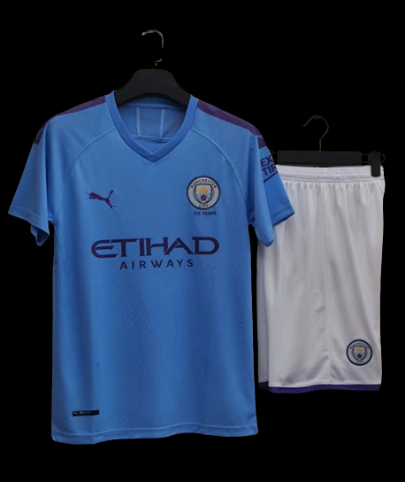 Manchester City 19/20 Home With Shorts