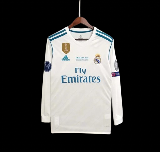 Real Madrid 17/18 Home Long Sleeve
