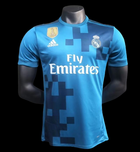 Real Madrid 17/18 Third Player Version With UCL Badges