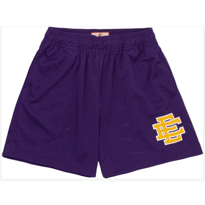 Eric Emanuel Purple & Yellow Shorts