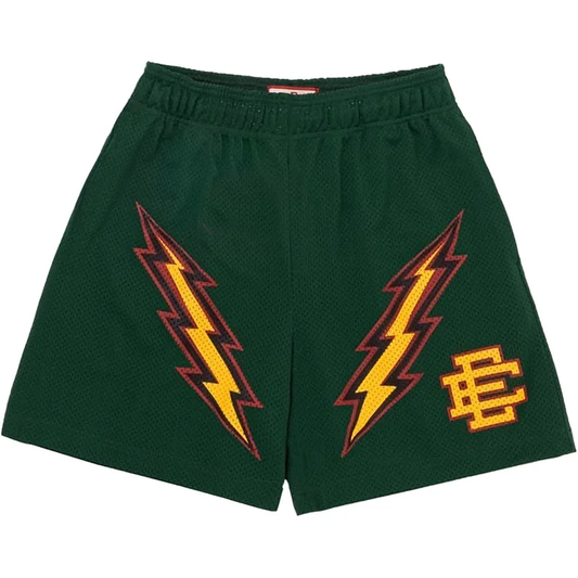 Eric Emanuel Green & Yellow Lighting Shorts