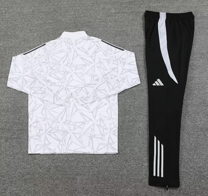 `Real Madrid White Training Tracksuit 24/25