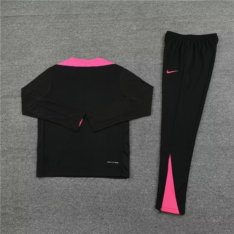 Chelsea Black And Pink Training Tracksuit 24/25