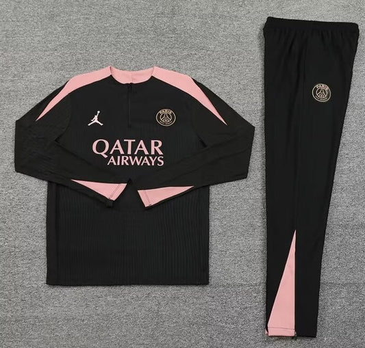 PSG 24/25 Training Tracksuit Home Black & Pink