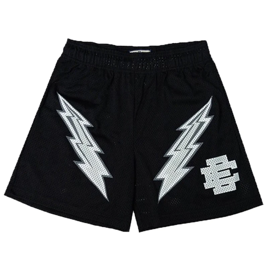 Eric Emanuel Black And White Lighting Shorts