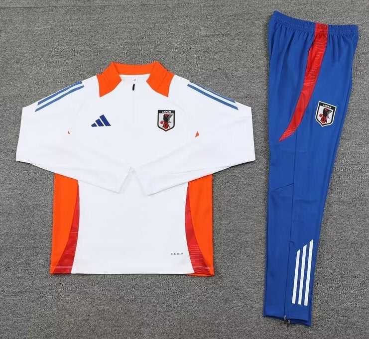 Japan White & Orange Training Tracksuit 24/25