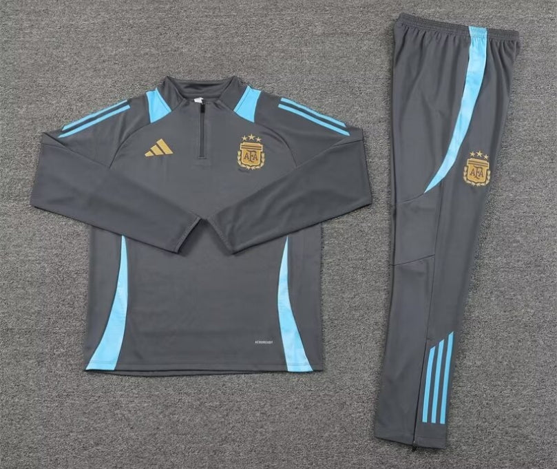 Argentina Dark Grey Training Tracksuit 24/25