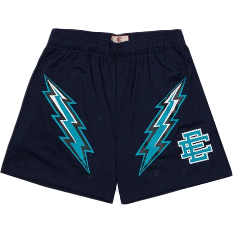 Eric Emanuel Blue And Navy Lighting Shorts