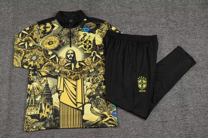 Brazil Yellow Christ The Redeemer Tracksuit 24/25