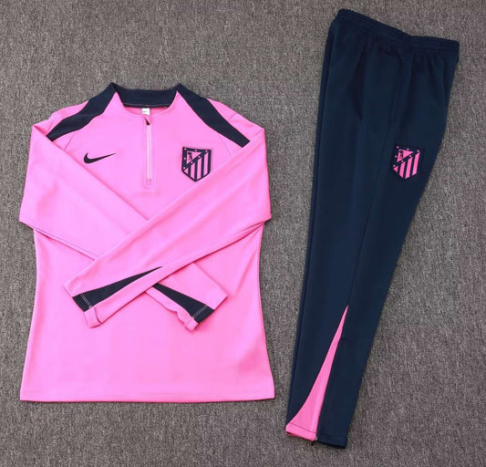 Athletico Madrid Pink Training Tracksuit 24/25