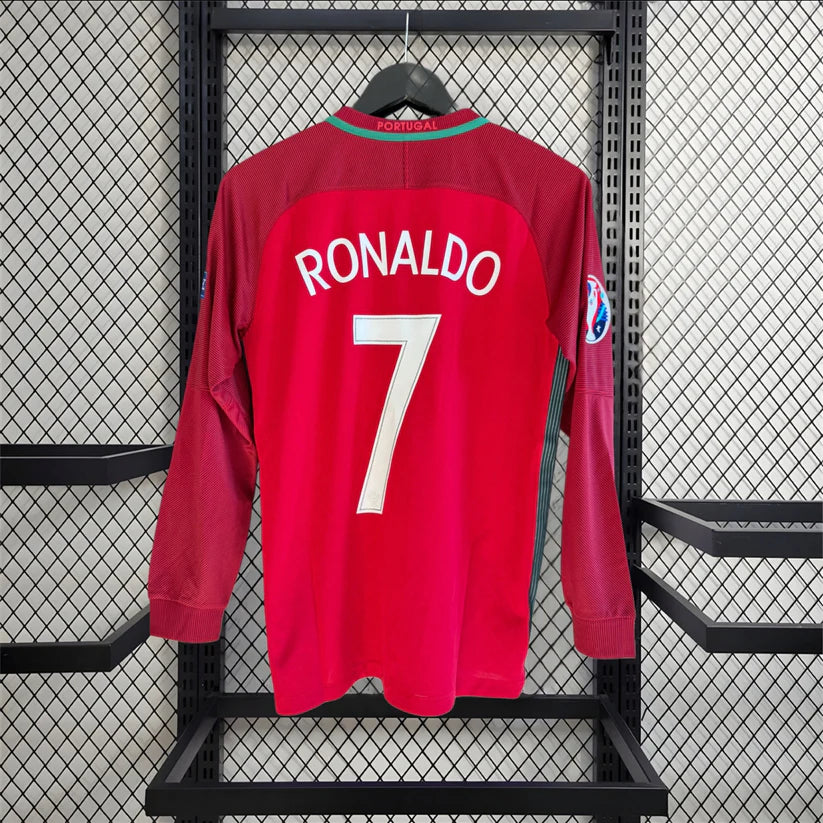 Portugal 16/17 Home Shirt - Euro Final Long Sleeve