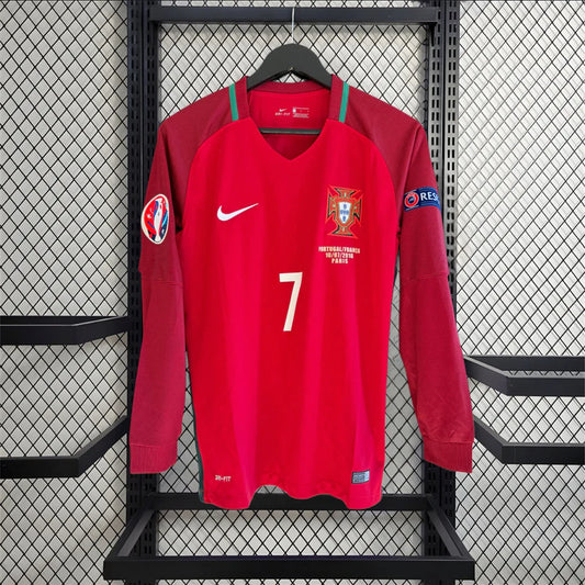Portugal 16/17 Home Shirt - Euro Final Long Sleeve